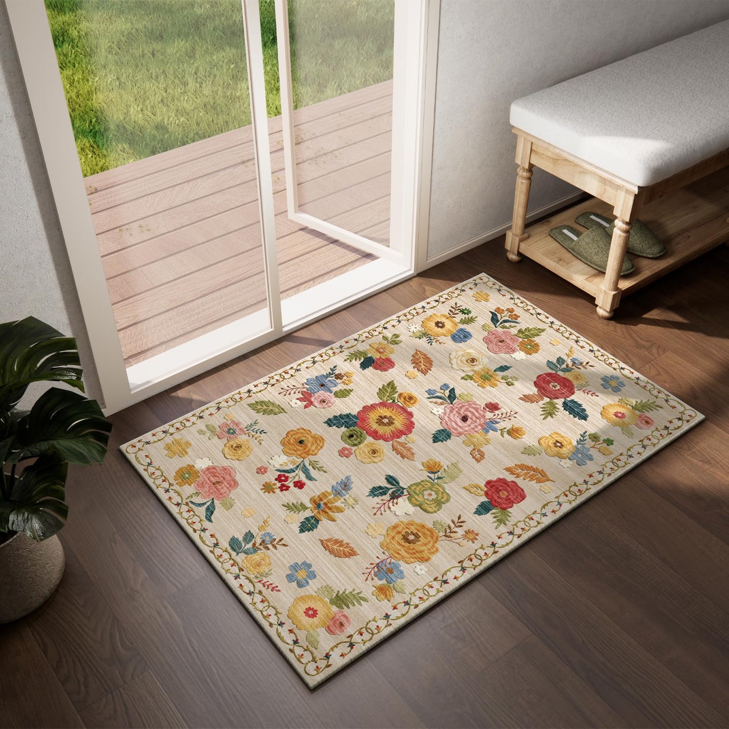 TIKIRUGI Washable Small Entryway Area Rugs(2'x3')